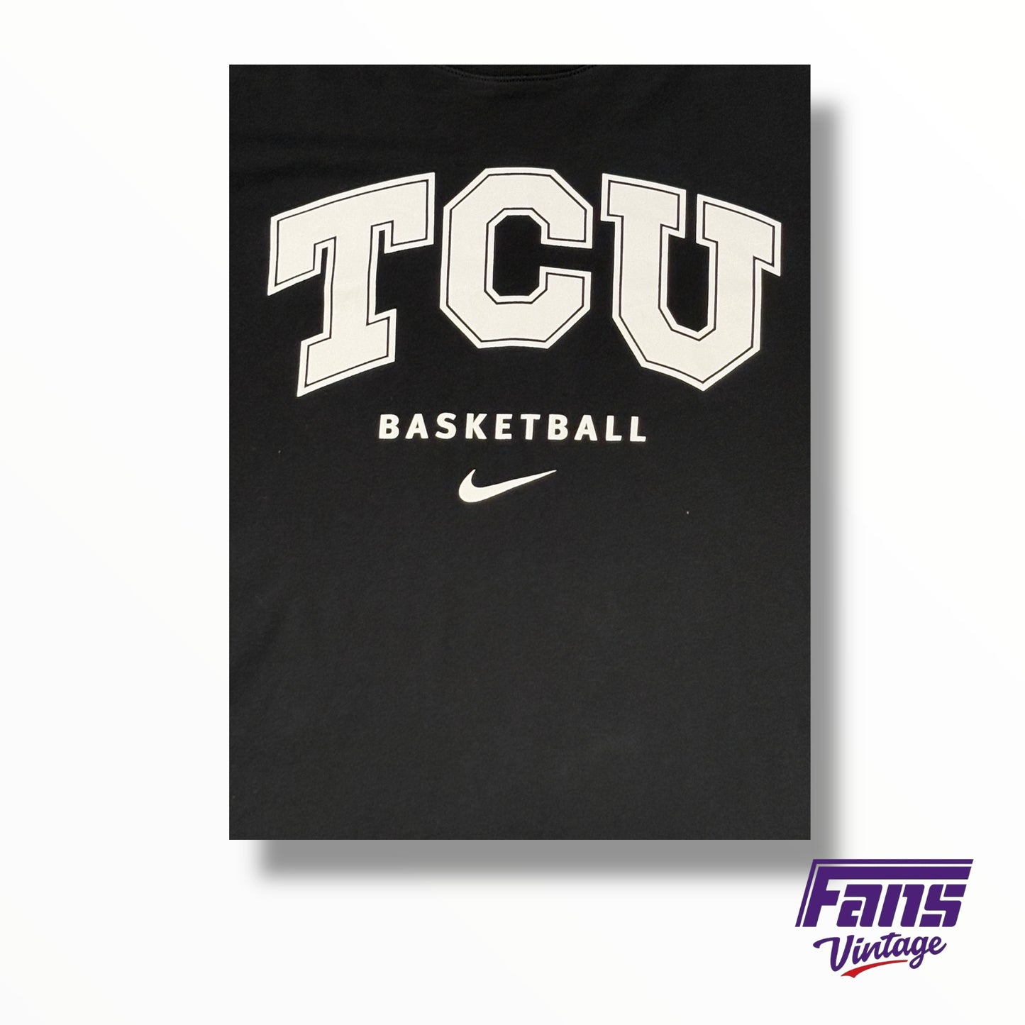 TCU Nike Basketball Team Issue Blackout Colorway T-Shirt ￼