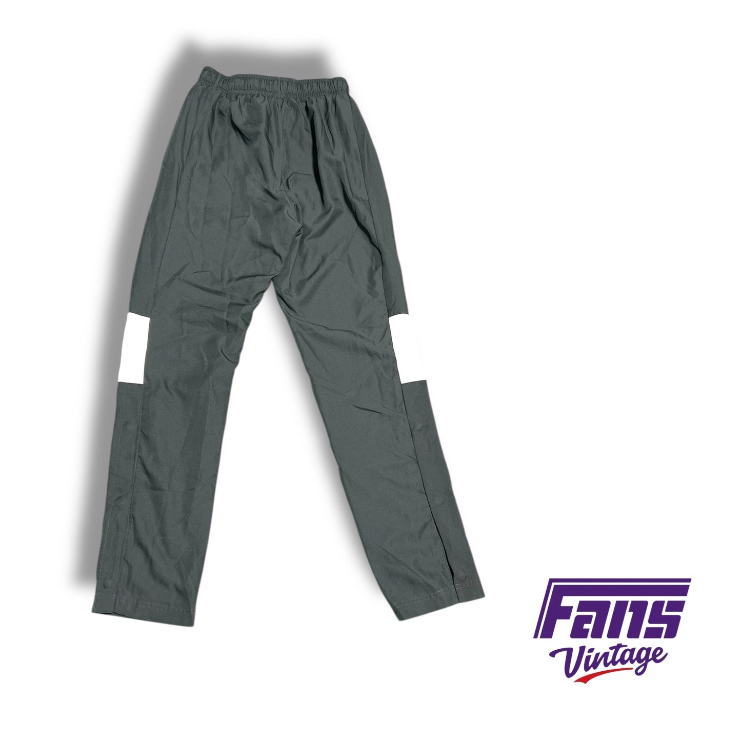 TCU Nike Team‑Issued Grey Nylon Travel Suit - Zip up jacket and pants
