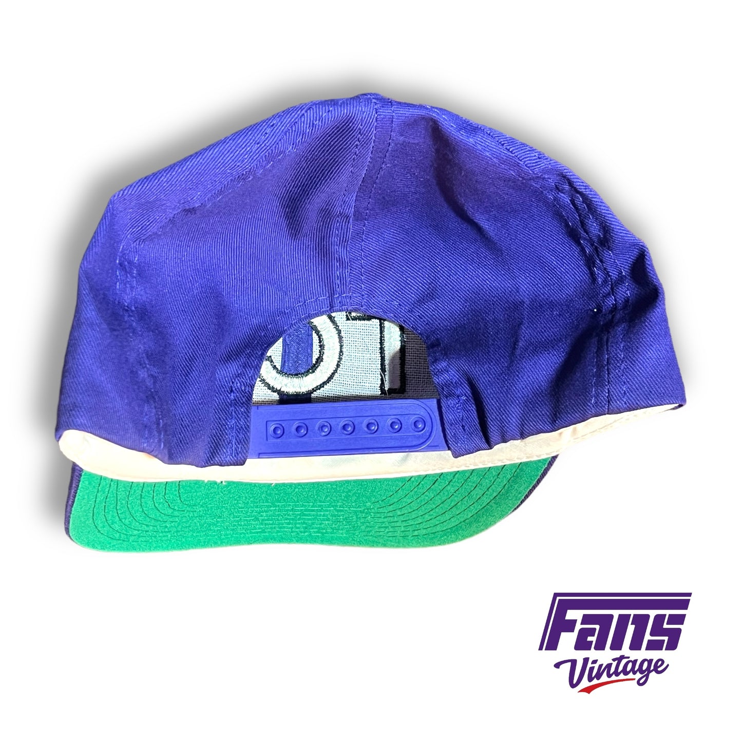 Vintage 90s TCU Horned Frogs Rare Embroidered Snap Back Hat