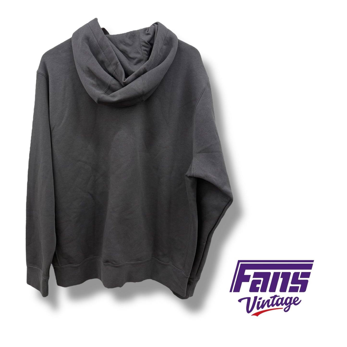 TCU Football Nike Team Issued Full Zip Hoodie in anthracite gray - sick details & super cozy!