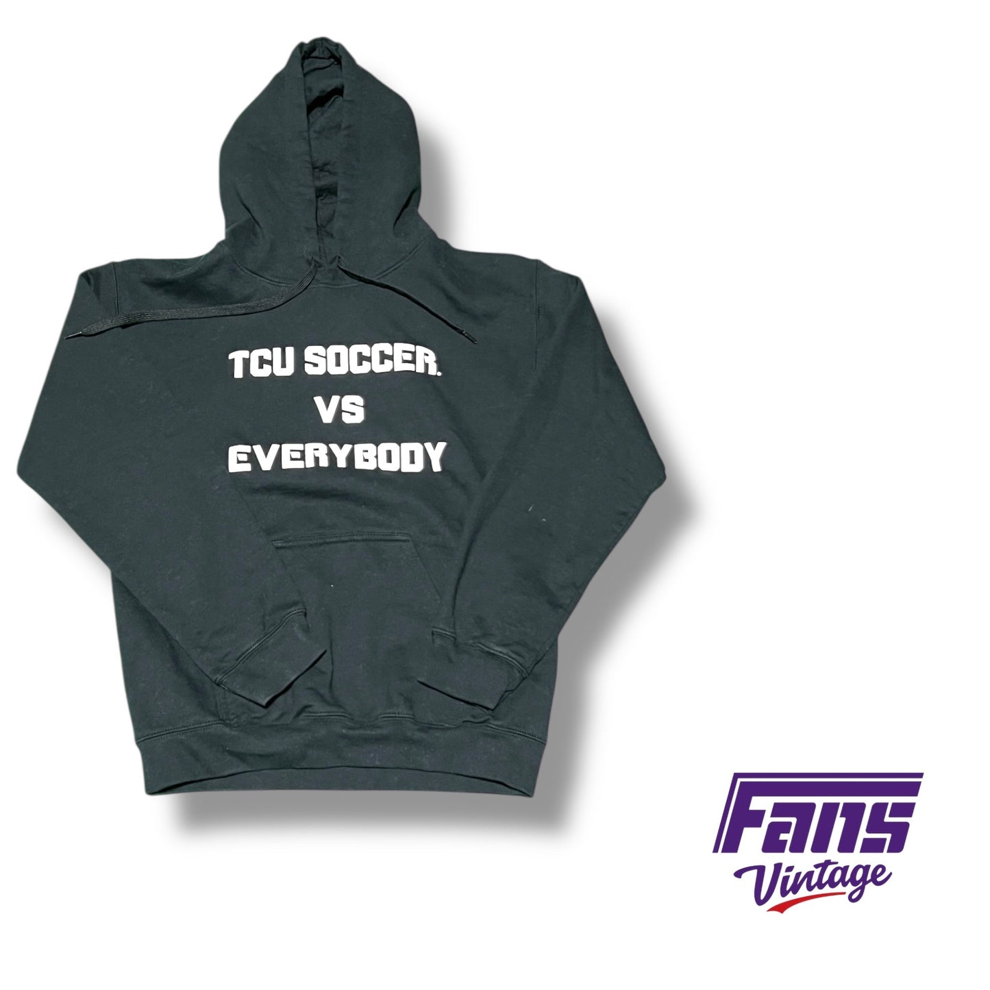 TCU women’s soccer team issued post season 2025 “TCU Soccer VS Everybody” hoodie