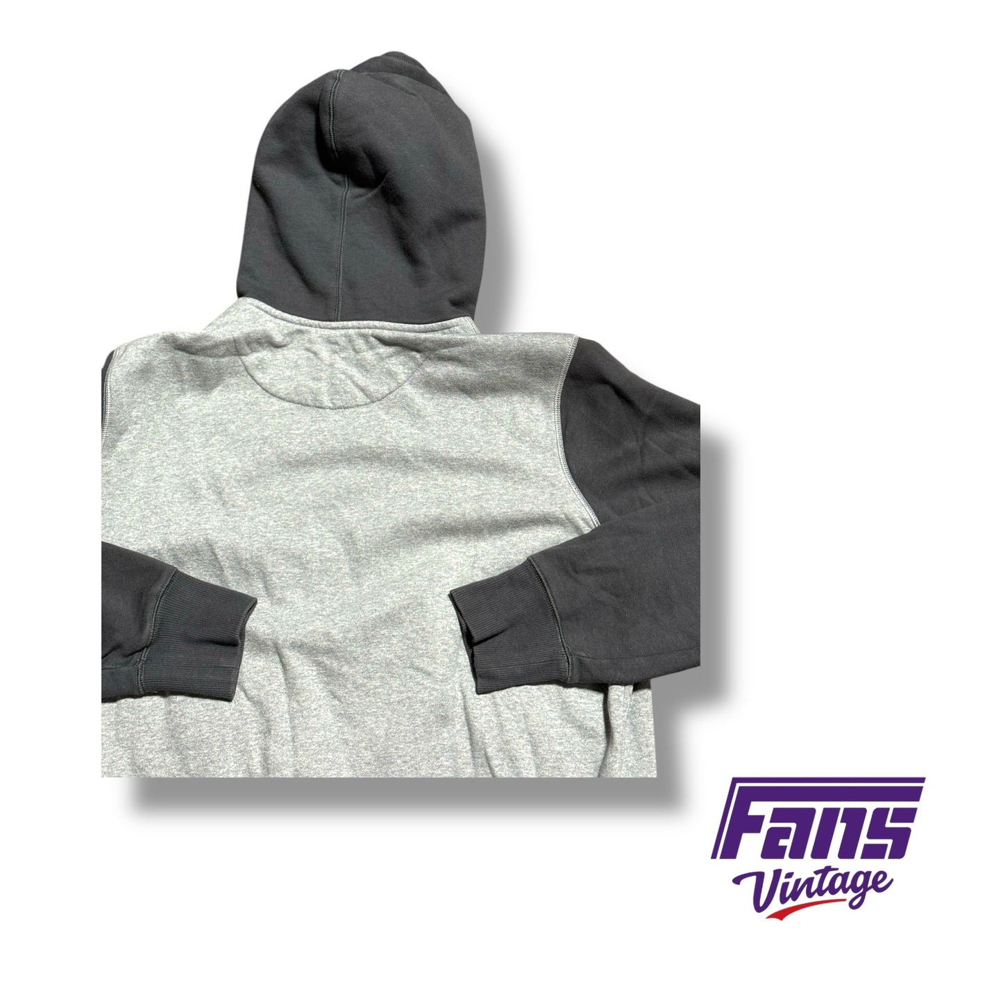 Vintage TCU Hoodie - Y2K Era Center Swoosh with Large Frog Logo Patch - Insane Details!