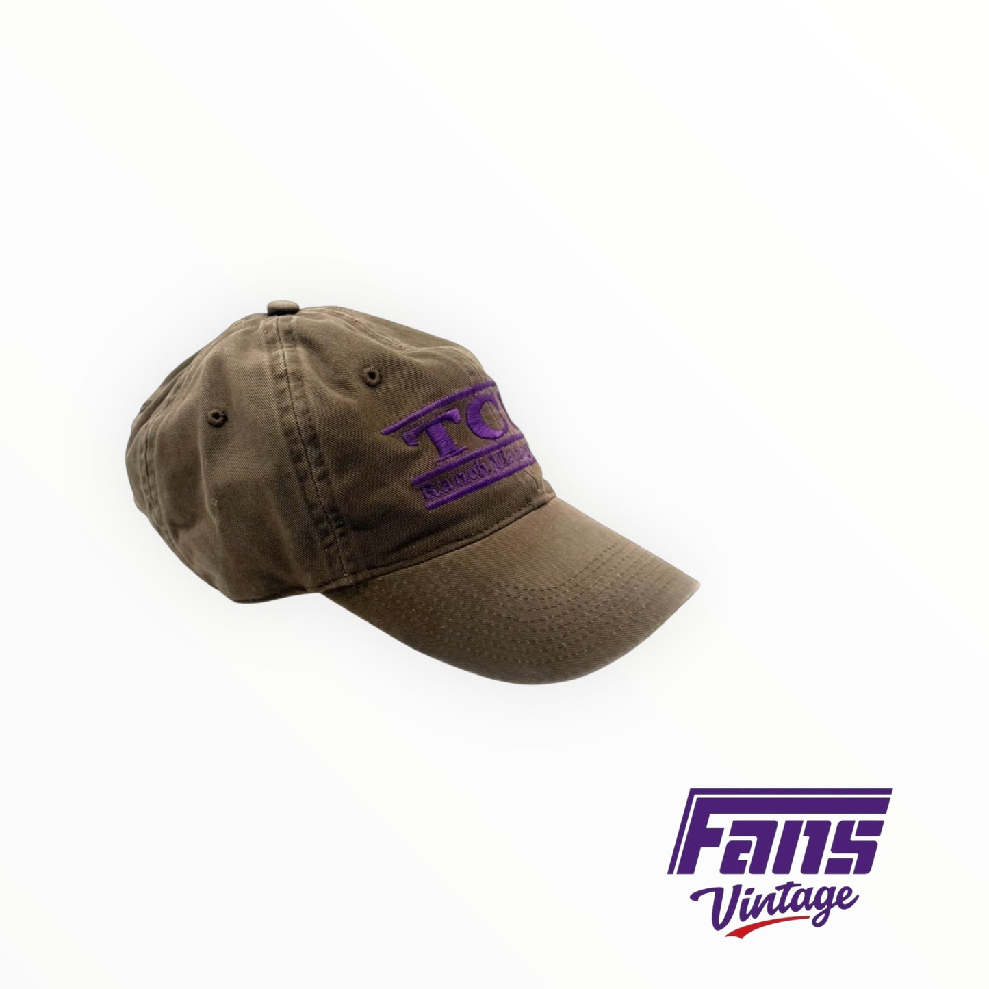 Vintage Y2K TCU dark greenish tan khaki look embroidered dad hat from The Game