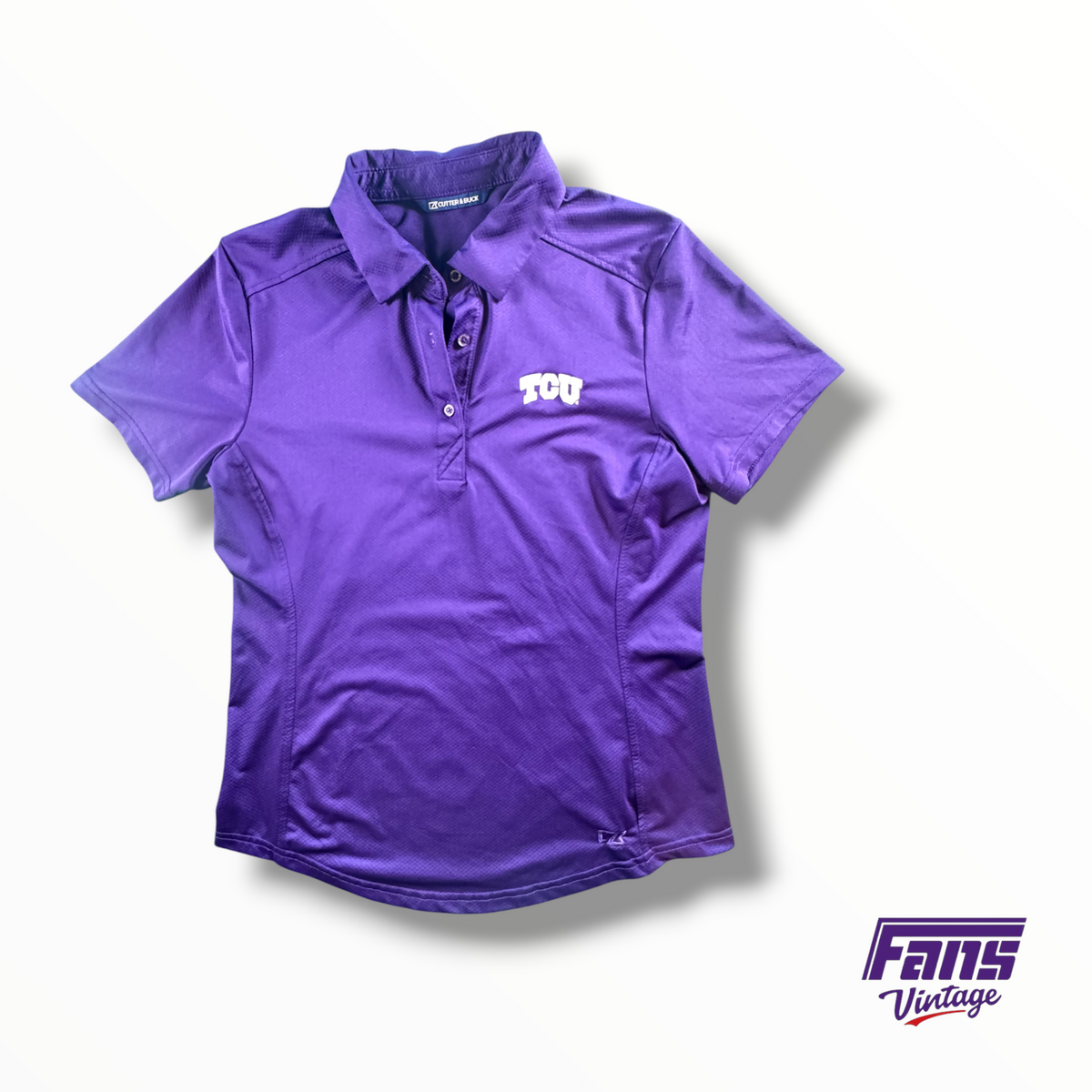TCU Cutter & Buck Women’s Purple Polo