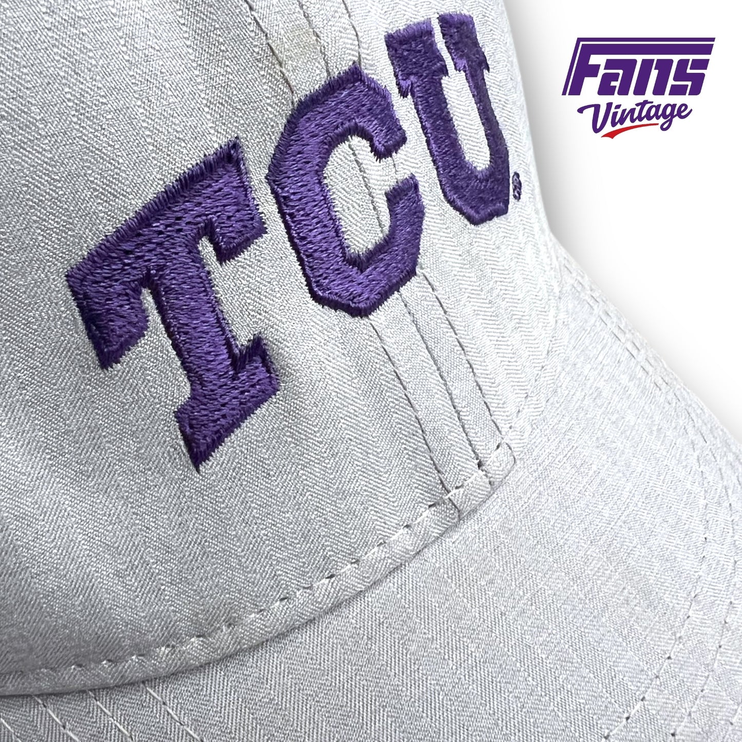 TCU Football Team Issued Gray Nike Hat - Awesome Big XII Embroidered logo!