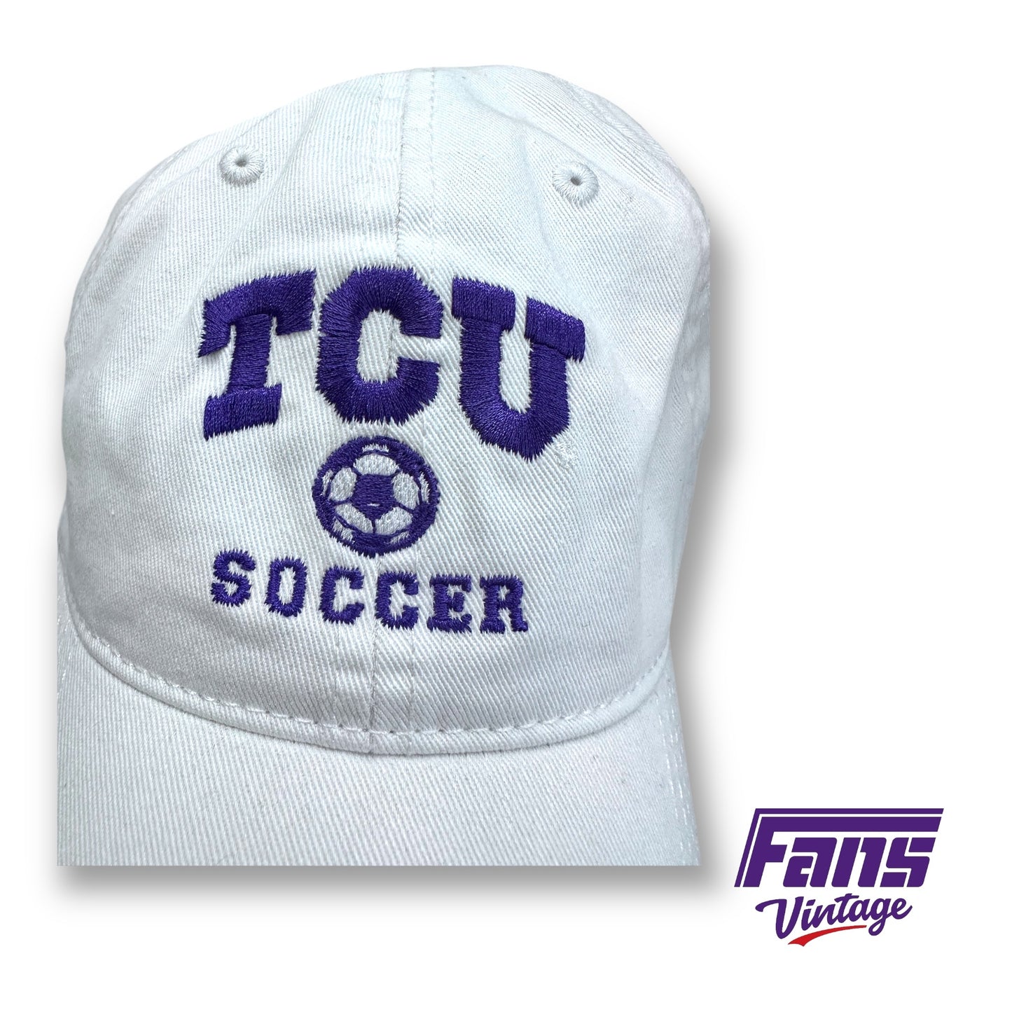 Team Issue Legacy TCU Soccer White Hat!