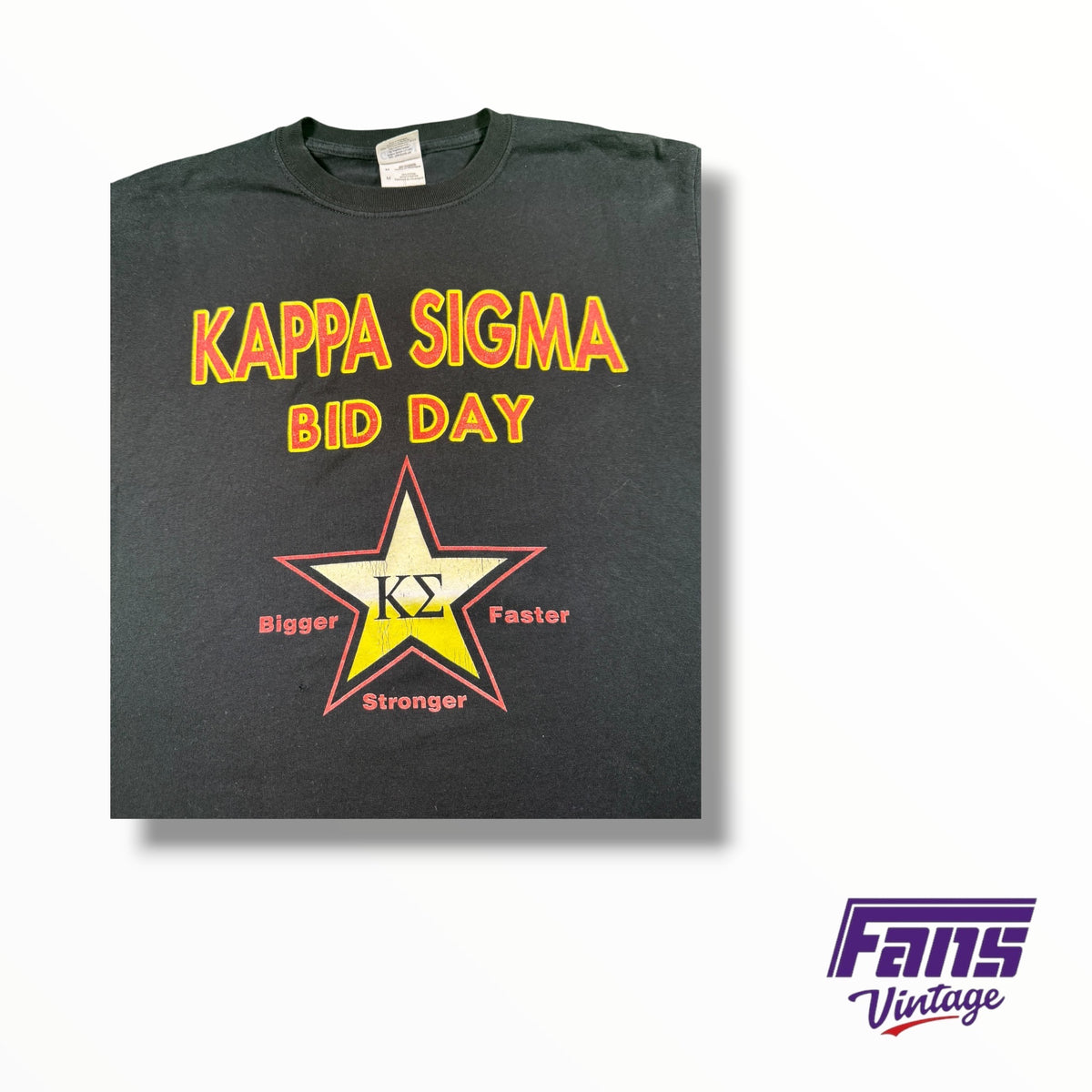 Vintage TCU Double Sided Fraternity Kappa Sigma 2008 Bid Day Tee