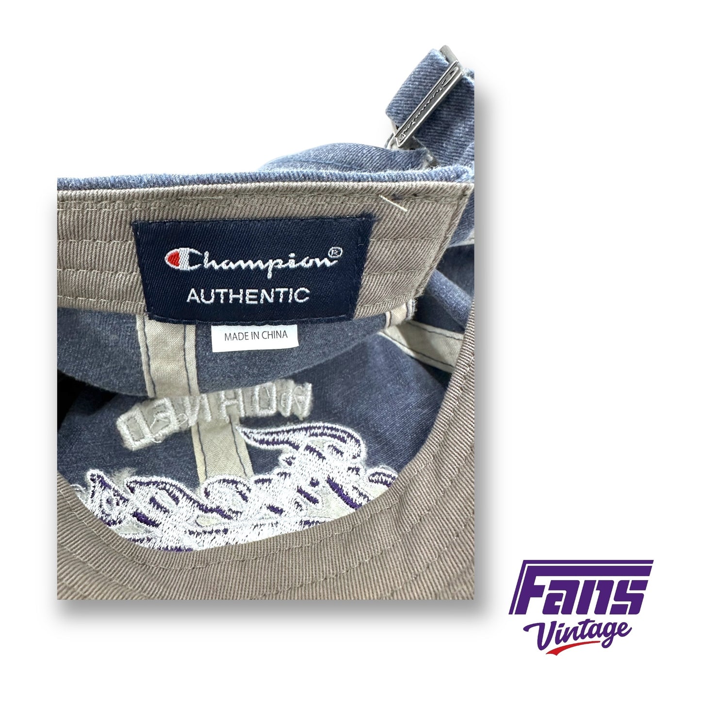 Champion Denim Horned Frogs Script Hat!