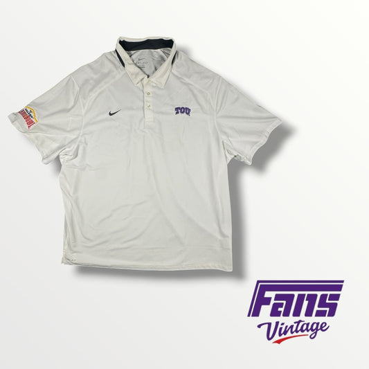 Alamo Bowl Exclusive Collared Shirt with Cool Embroidered Patch Detail on Arm
