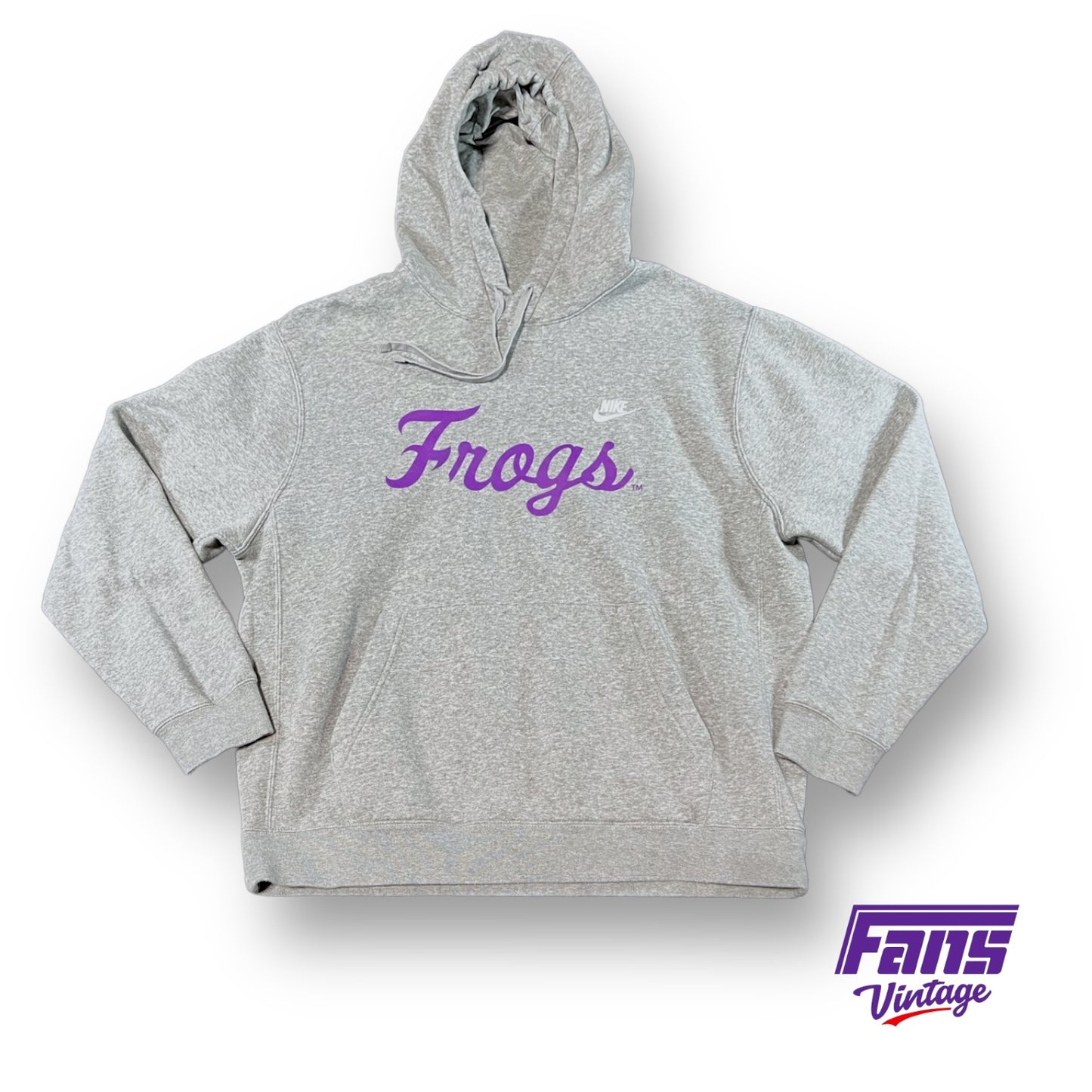 *GRAIL* TCU Football Player Exclusive Team-Only Vintage Throwback “Frogs” Script Nike Sportswear Hoodie