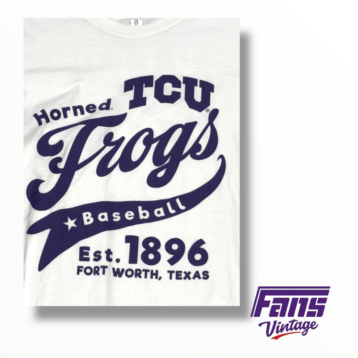 TCU Baseball Nike Team Issued Throwback Horned Frogs 3.0 Club T-Shirt