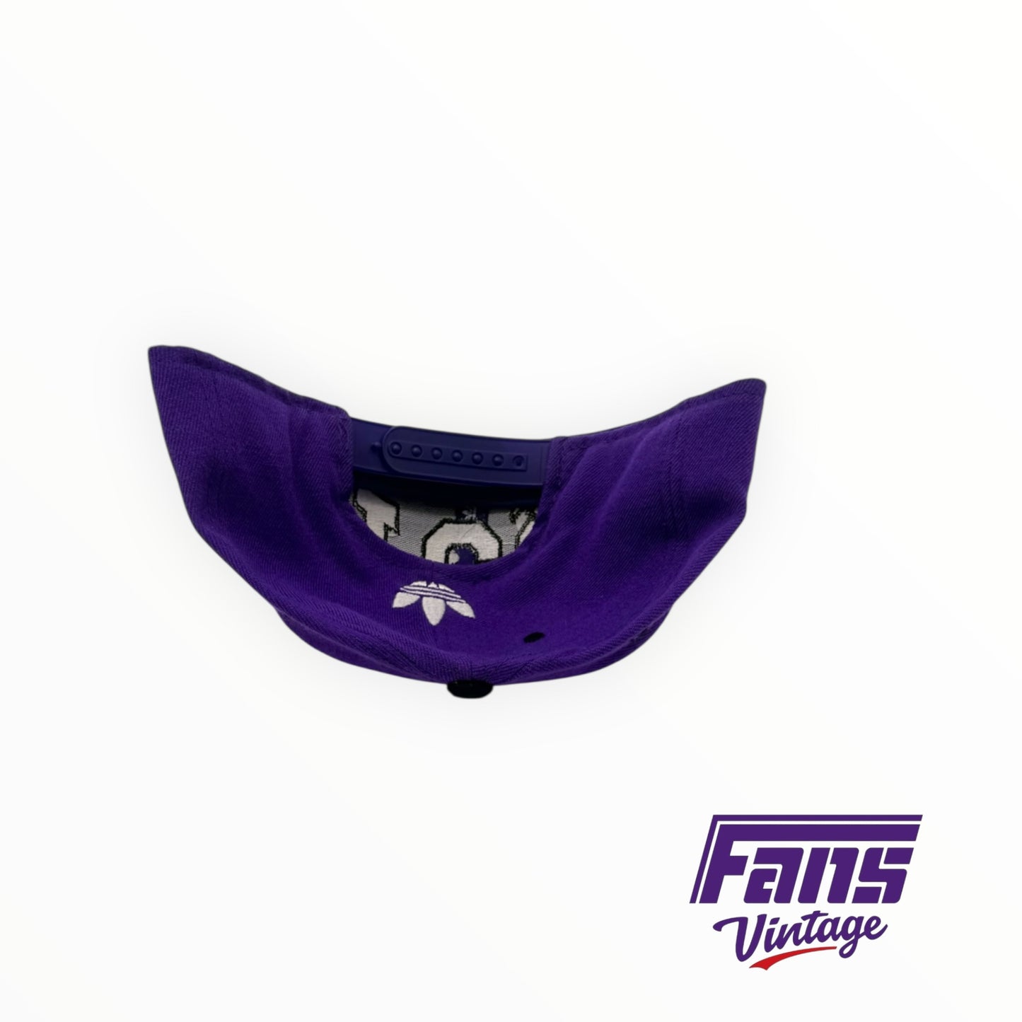Vintage TCU Adidas Embroidered Big Logo SnapBack flat brim hat