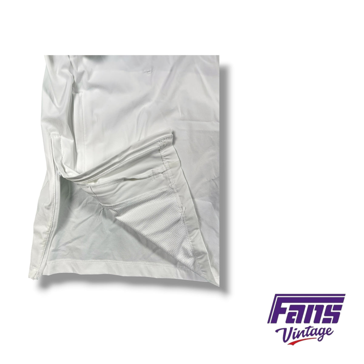 TCU Football Team Issued Nike Whiteout Coach’s Sideline Quarter Zip Pullover