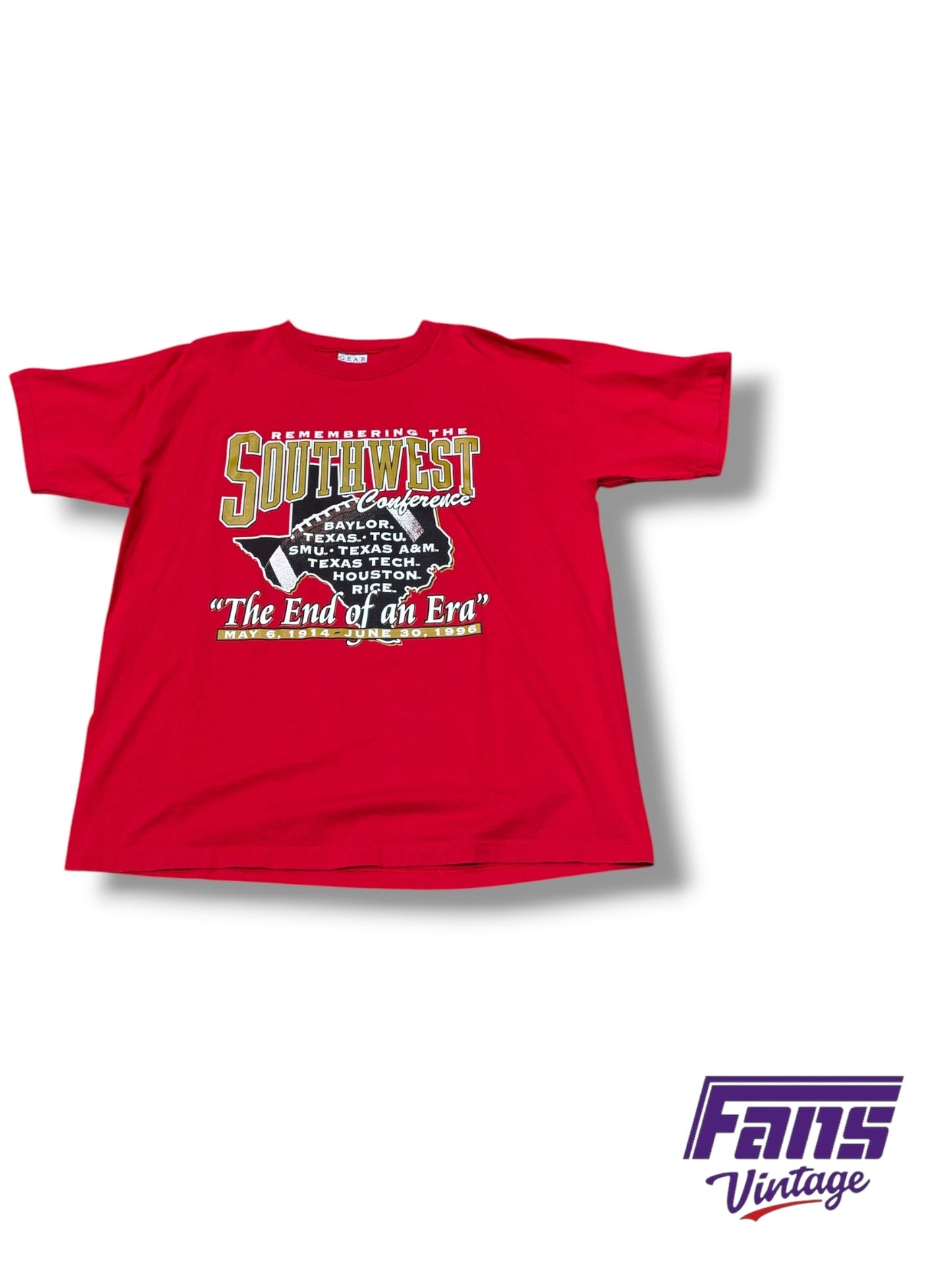 Rare! Vintage Southwest Conference Football ‘The End of an Era’ Tee