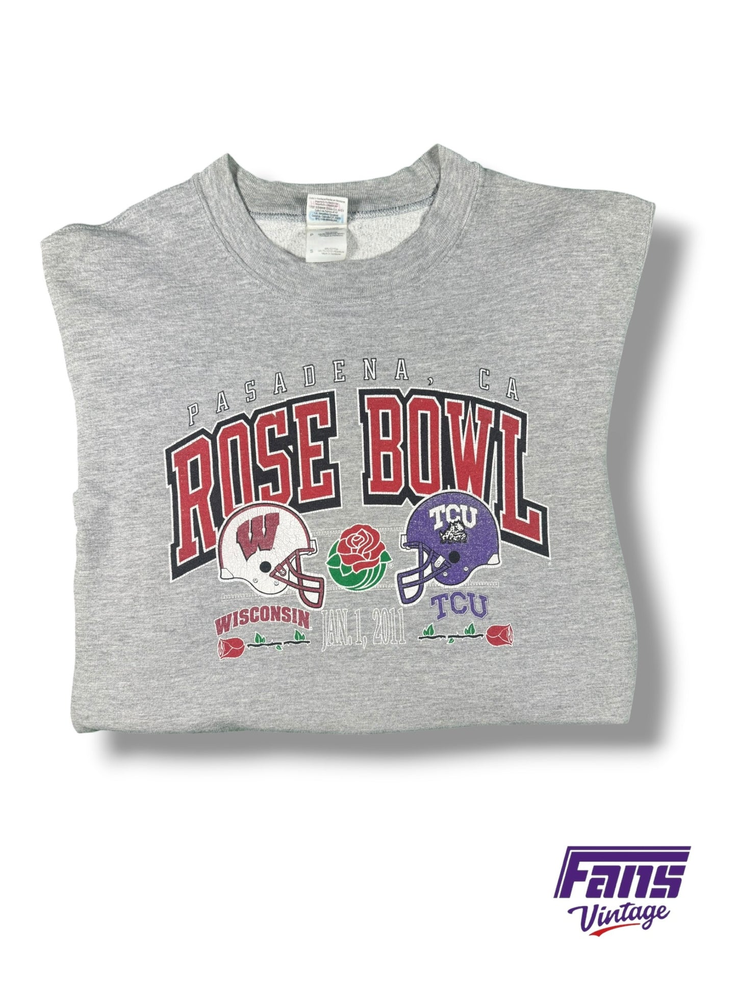 Vintage TCU Rose Bowl Crewneck Sweater