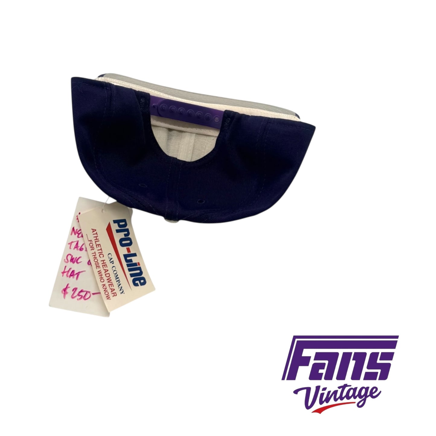 Ultra RARE! TCU Football team issued 1994 SWC champions hat with tags!