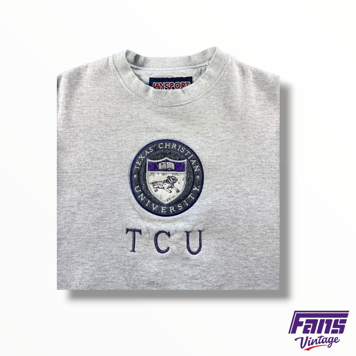 Vintage TCU School Shield Crewneck