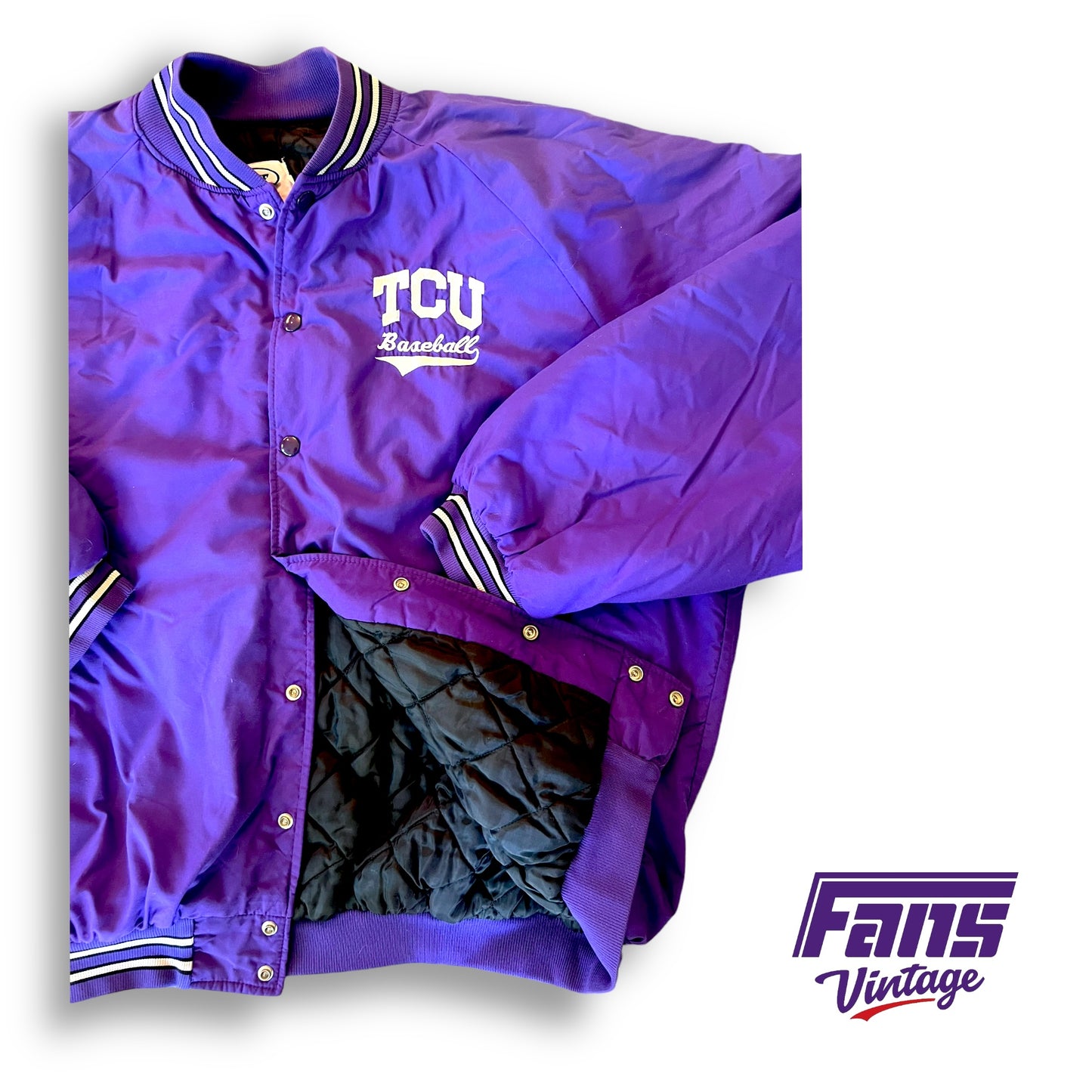 GRAIL! Vintage TCU Baseball Vintage Early 90s Team Issue Bomber Jacket