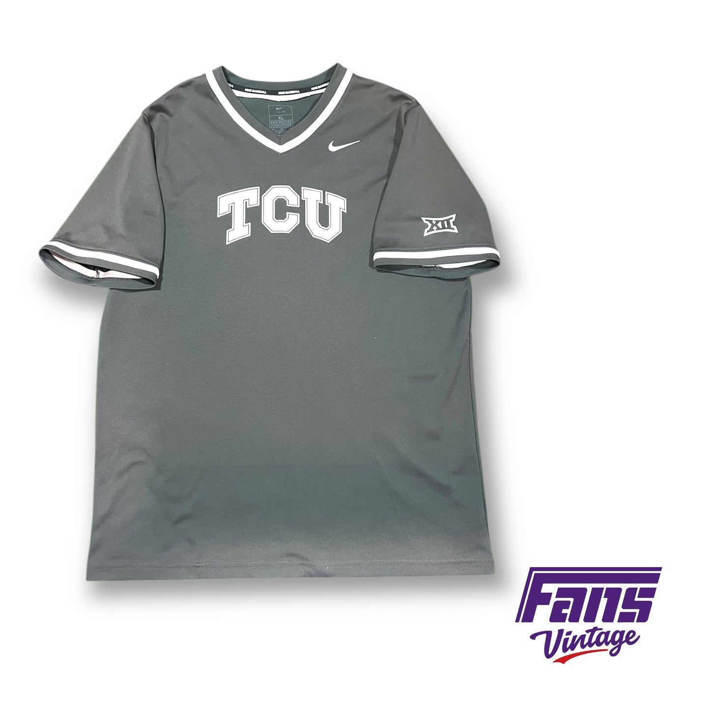 2022 TCU Baseball Game Worn Jersey - CWS Season Practice Jersey! #30