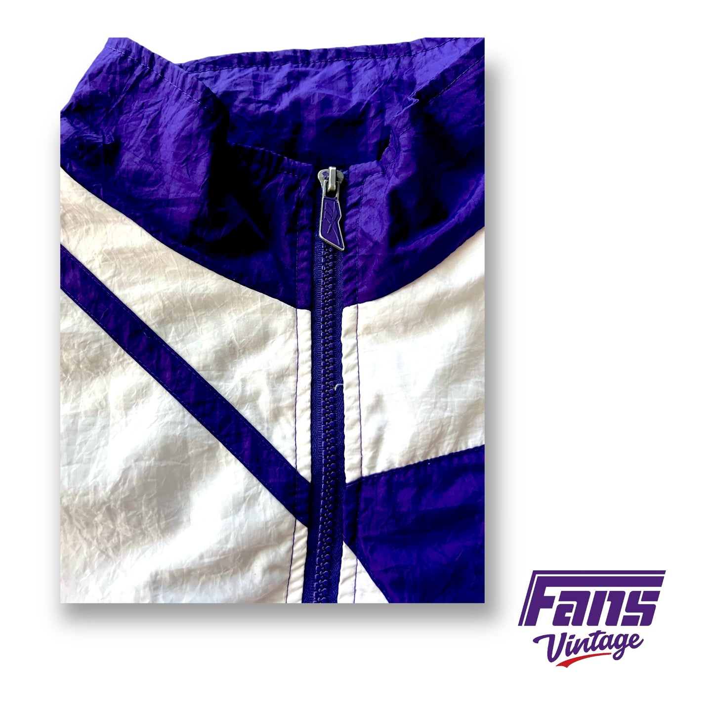 RAD - Ultra Rare Vintage TCU Football 90s Vintage Team Issue Reebok Windbreaker Jacket