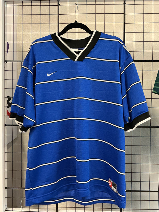 Vintage Y2K Nike Soccer Jersey - Bloke Core Style