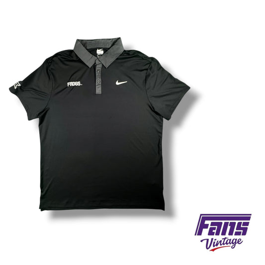 TCU Football Team Issued Nike ‘Frogs’ Coach’s Recruiting Custom Polo