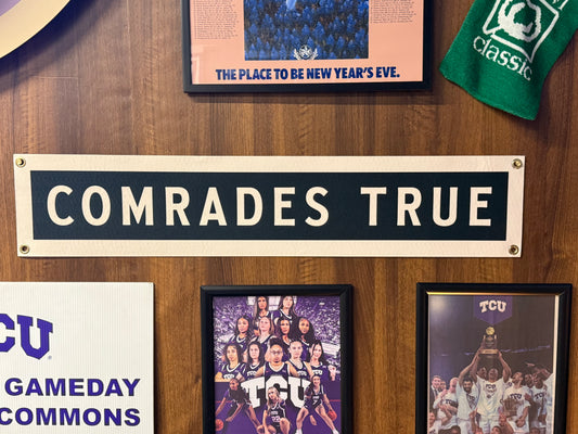 Fans Vintage Original “Comrades True” Alma Mater Horizontal Banner
