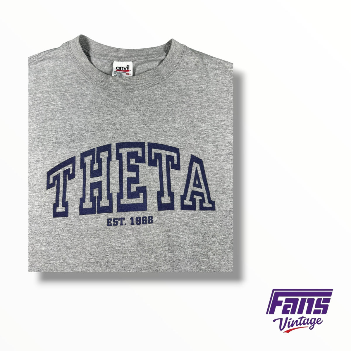 Vintage Y2K TCU Sorority Theta Double Sided Longsleeve Tee