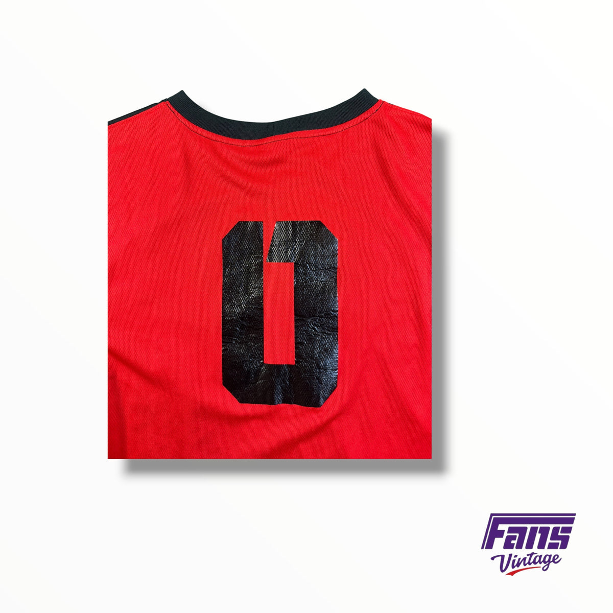 TCU Soccer Team Issued Goalkeeper Short Sleeve Jersey with Double Sided #0 in Spit Blood Colors