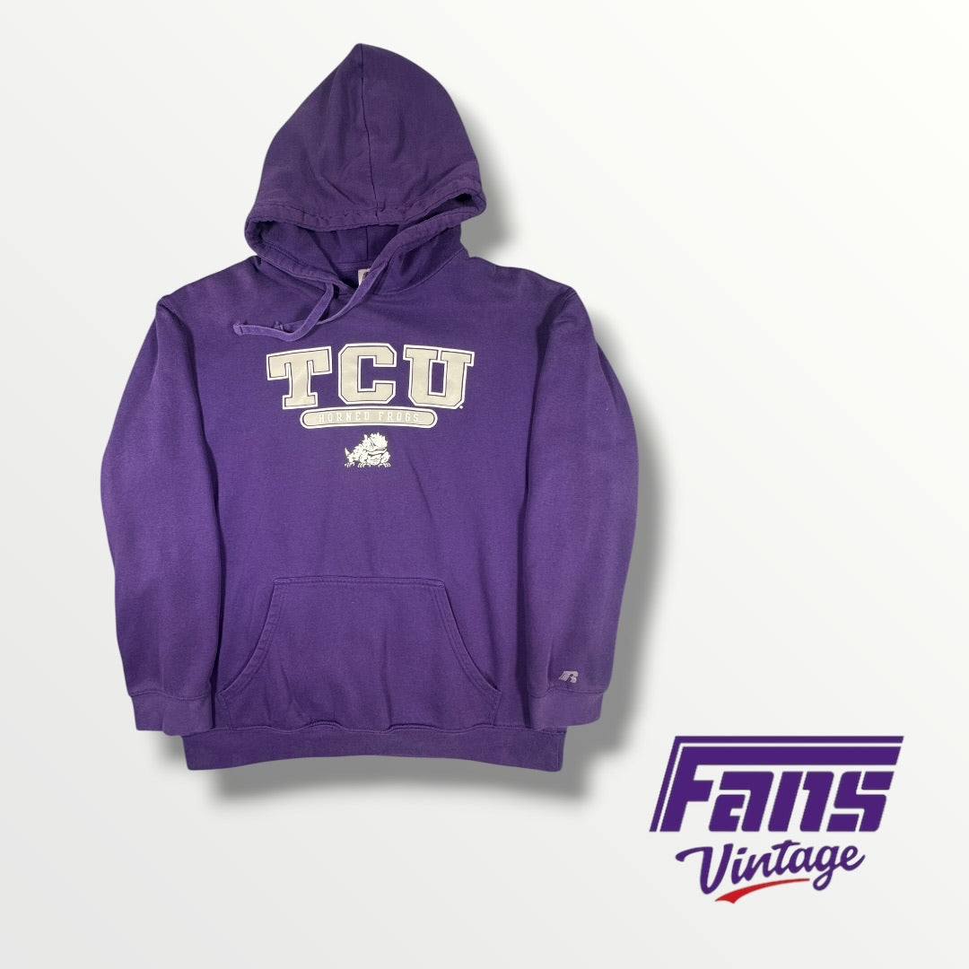 Vintage TCU Cozy Hoodie with Comfortable Interior