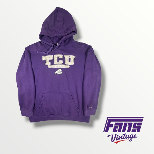 Vintage TCU Cozy Hoodie with Comfortable Interior