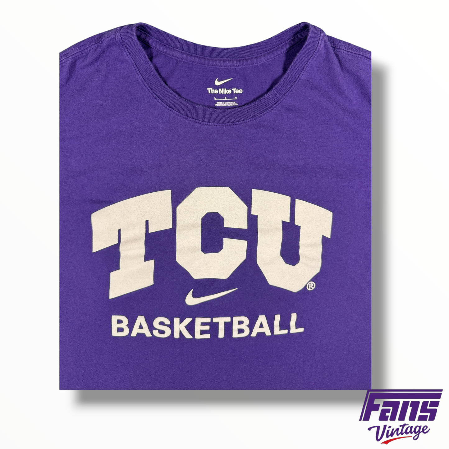 TCU Basketball Team Issued Premium Nike Tee