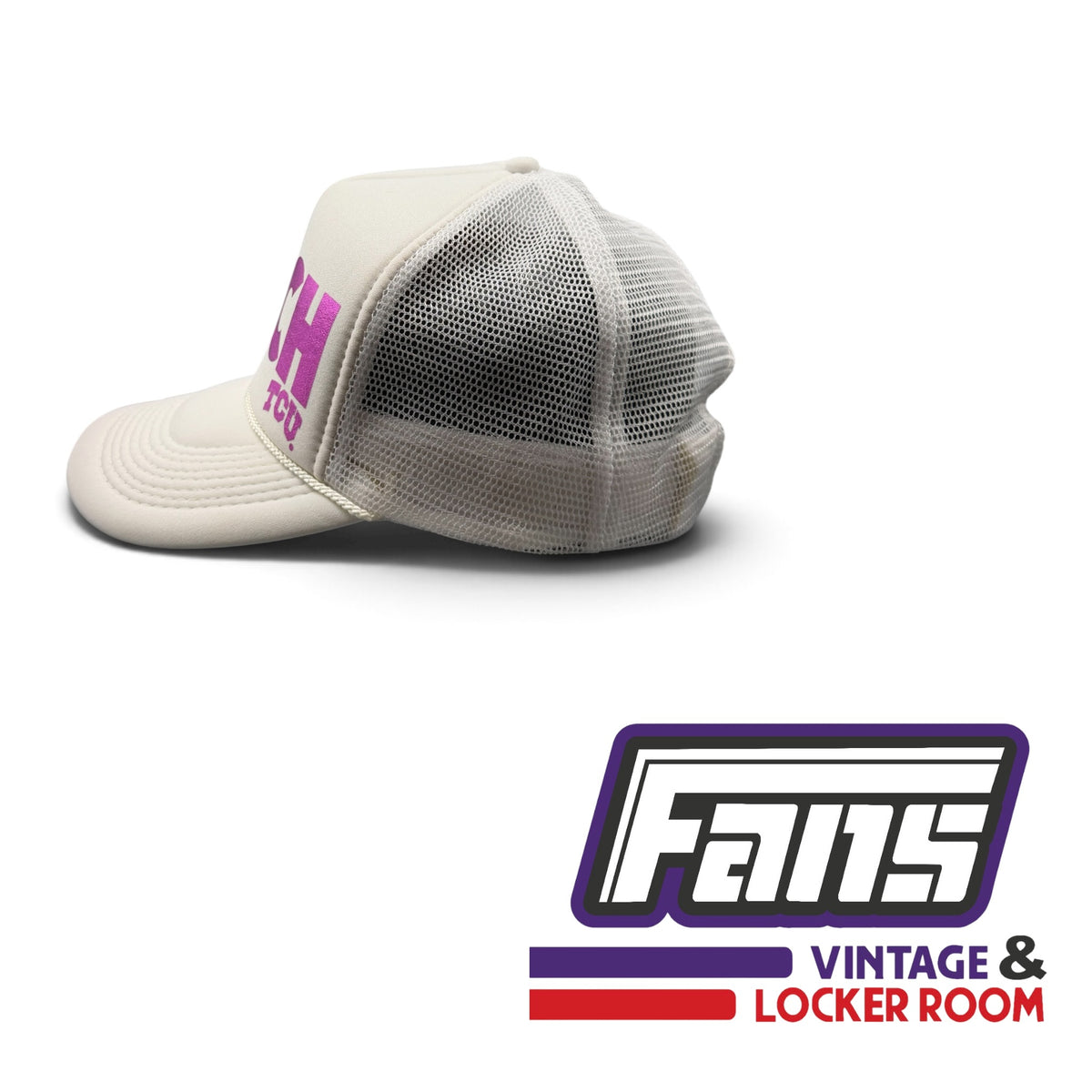 TCU Beach Volleyball Trucker Hat with Metallic ‘TCU BEACH’ Logo