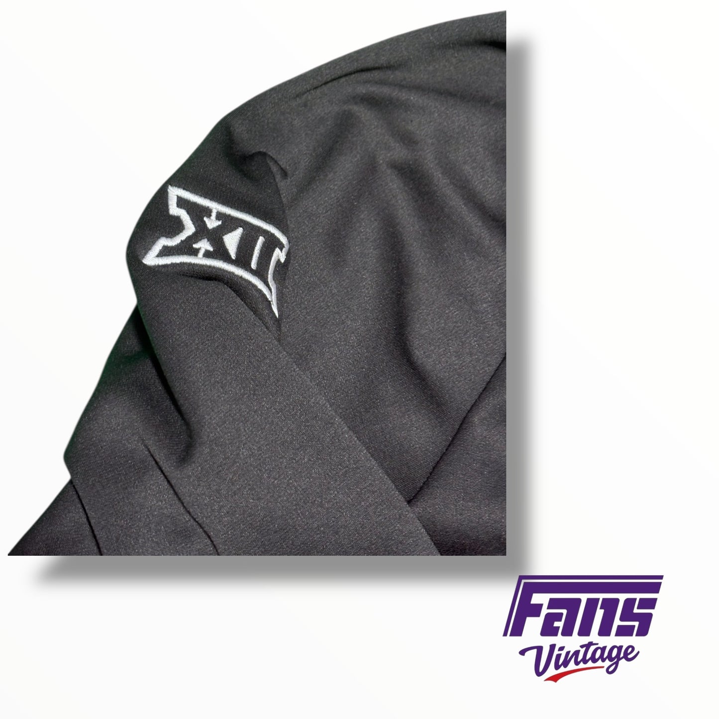 TCU Football Nike Team Issued Sideline Quarter Zip Pullover with fleece lining