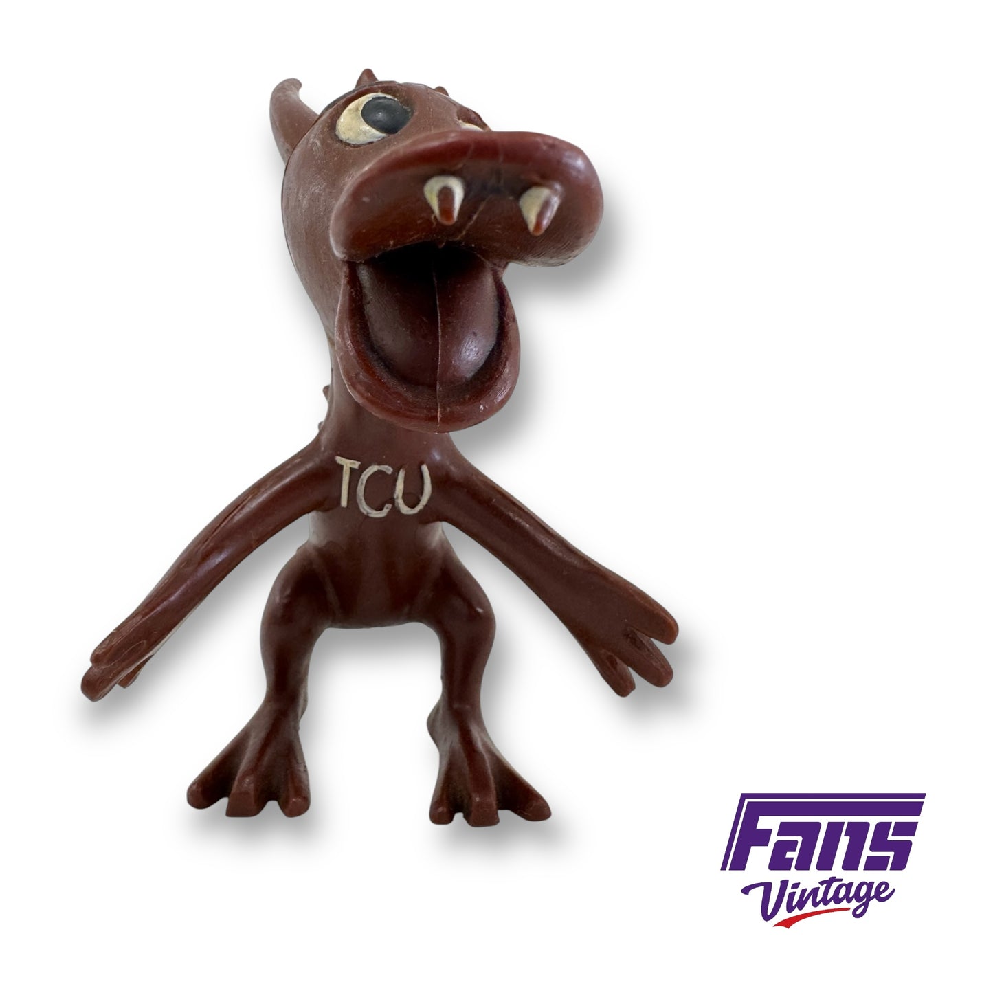 RARE! 1970s TCU Horned Frog Flexible Figurine - Made in West Germany - From AD’s Collection!