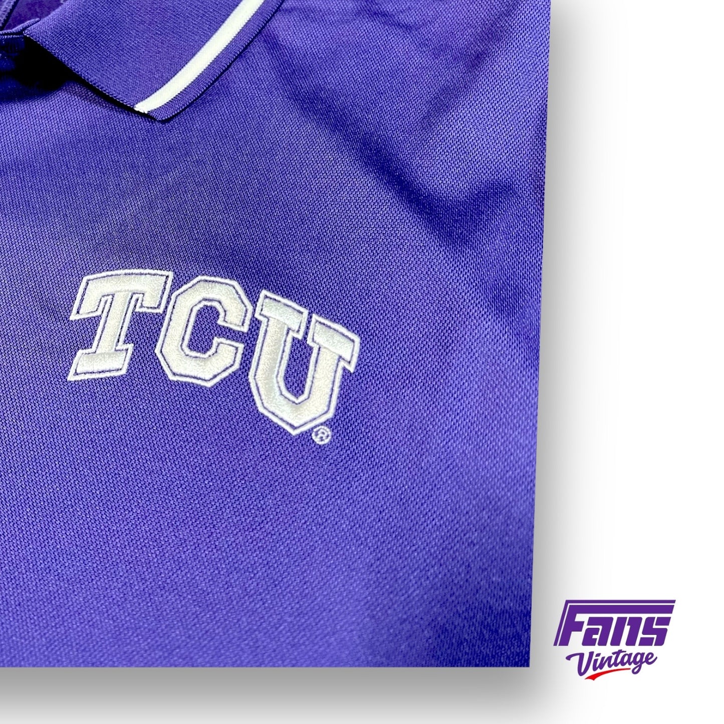 TCU Football Nike Team Issue Lightweight Drifit Sideline Polo