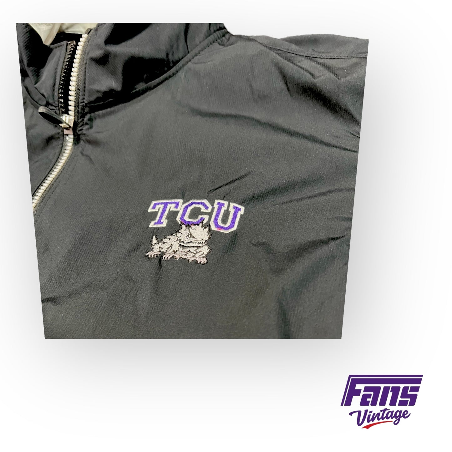Vintage TCU Team Issue Nike Y2K Era Full Zip Jacket