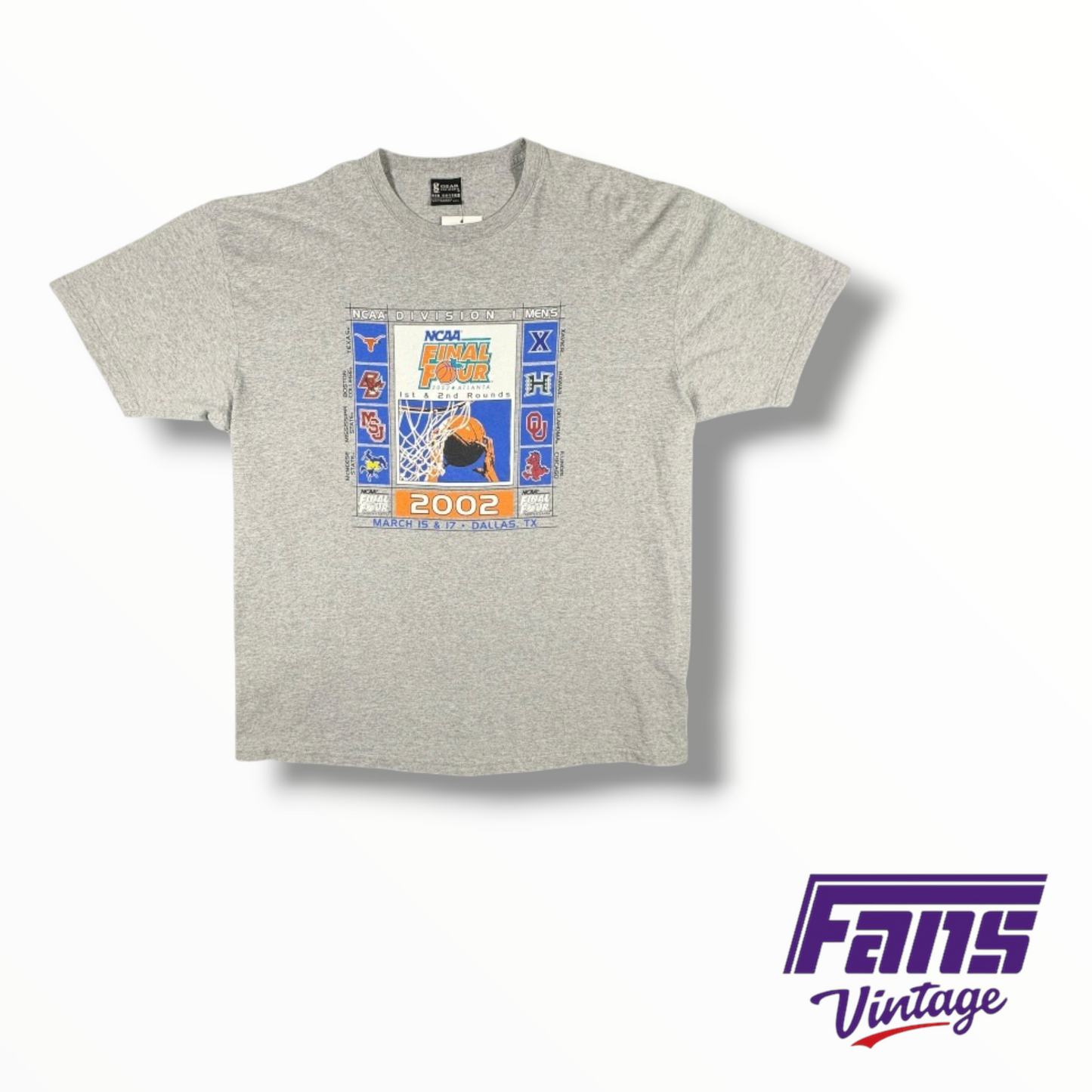 Vintage NCAA March Madness 2002 Final Four Tee