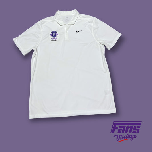 TCU Football Coach Polo - Custom Nike “Frogs for life” Embroidery