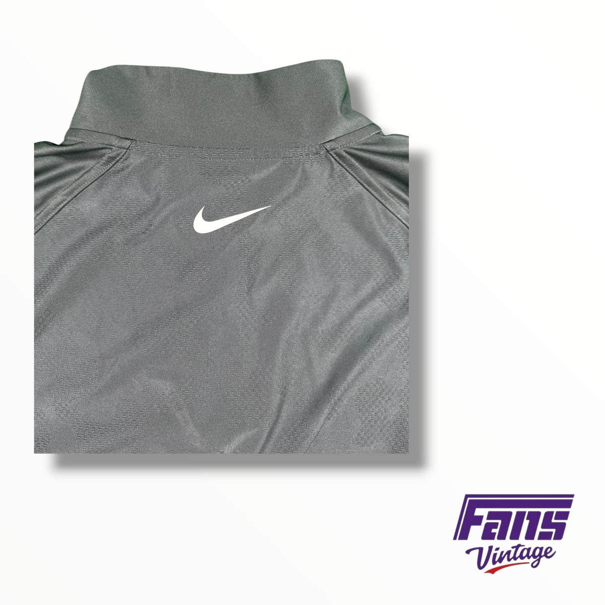 TCU Nike Team Issued Camo style weave Premium Custom Quarter-Zip Pullover