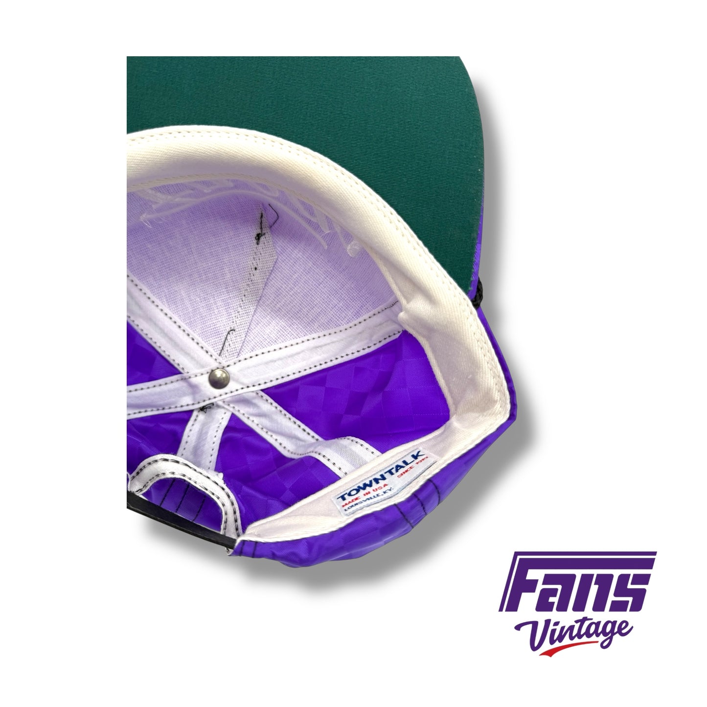 Fans Originals “Frogs” Script Logo 90s Vintage Soccer Style Checkered Rope Hats