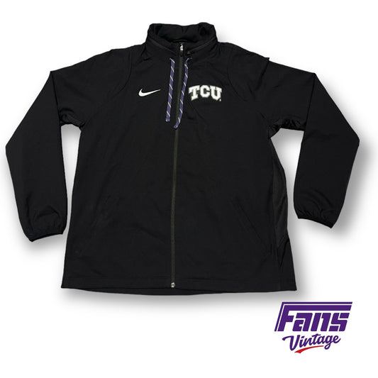 TCU Football Team Issue Nike Cheez It Bowl Travel Jacket with hideaway hood