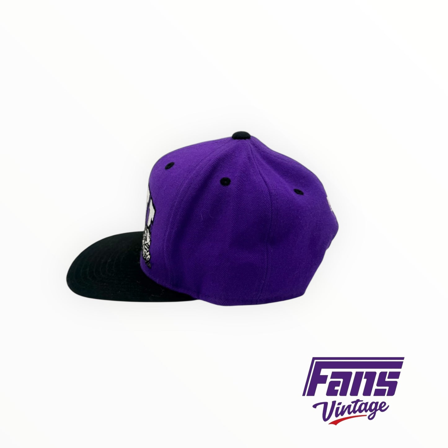 Vintage TCU Adidas Embroidered Big Logo SnapBack flat brim hat