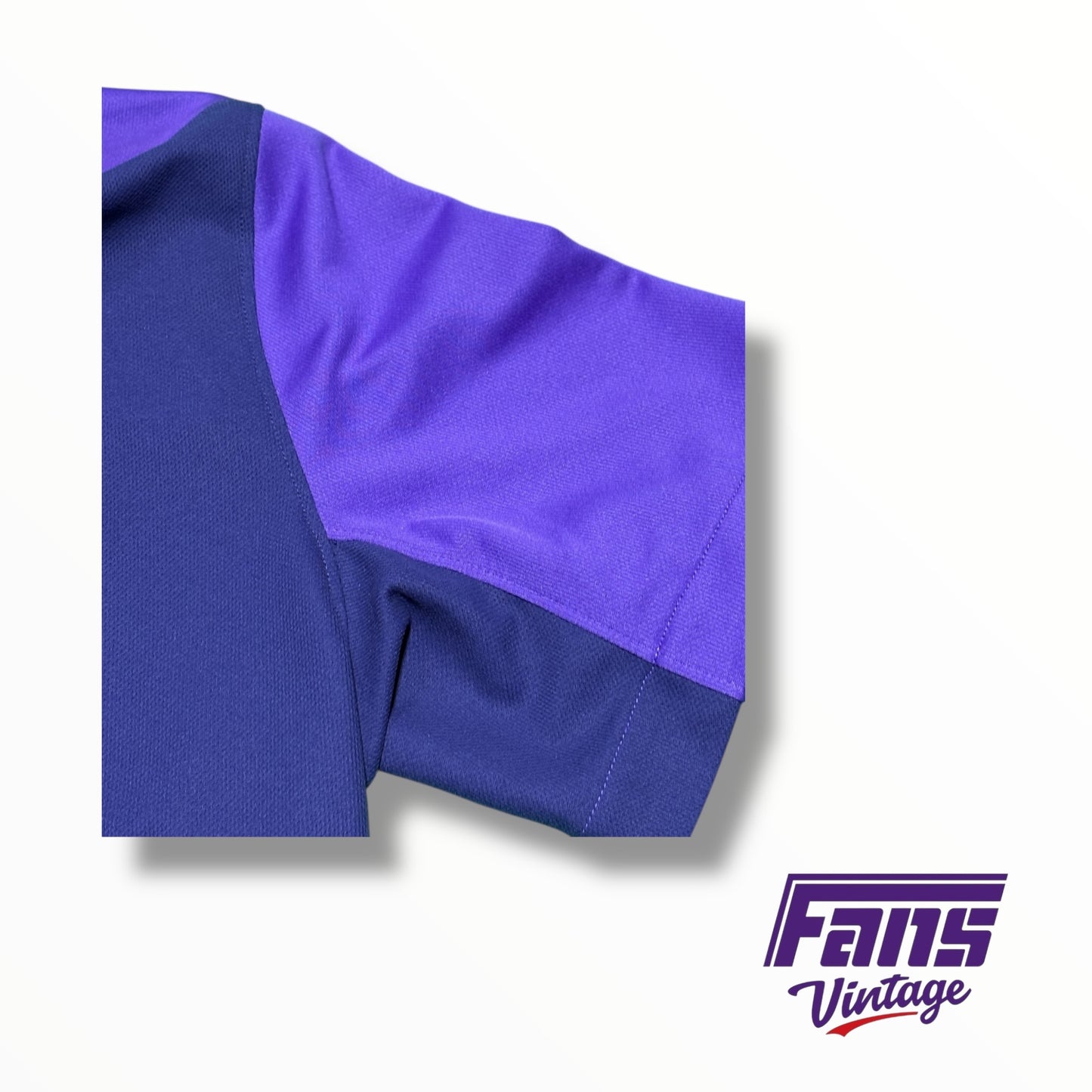 TCU Nike Team Issued Unique Color Block Golf Polo