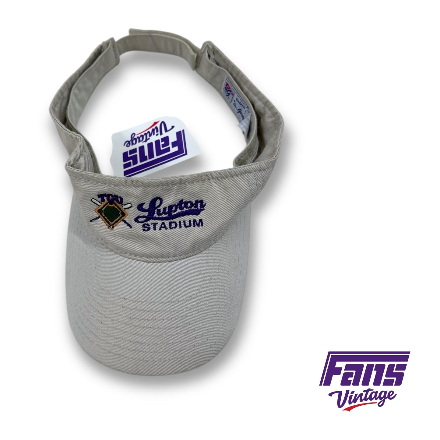 Vintage Lupton Stadium TCU Baseball Visor!