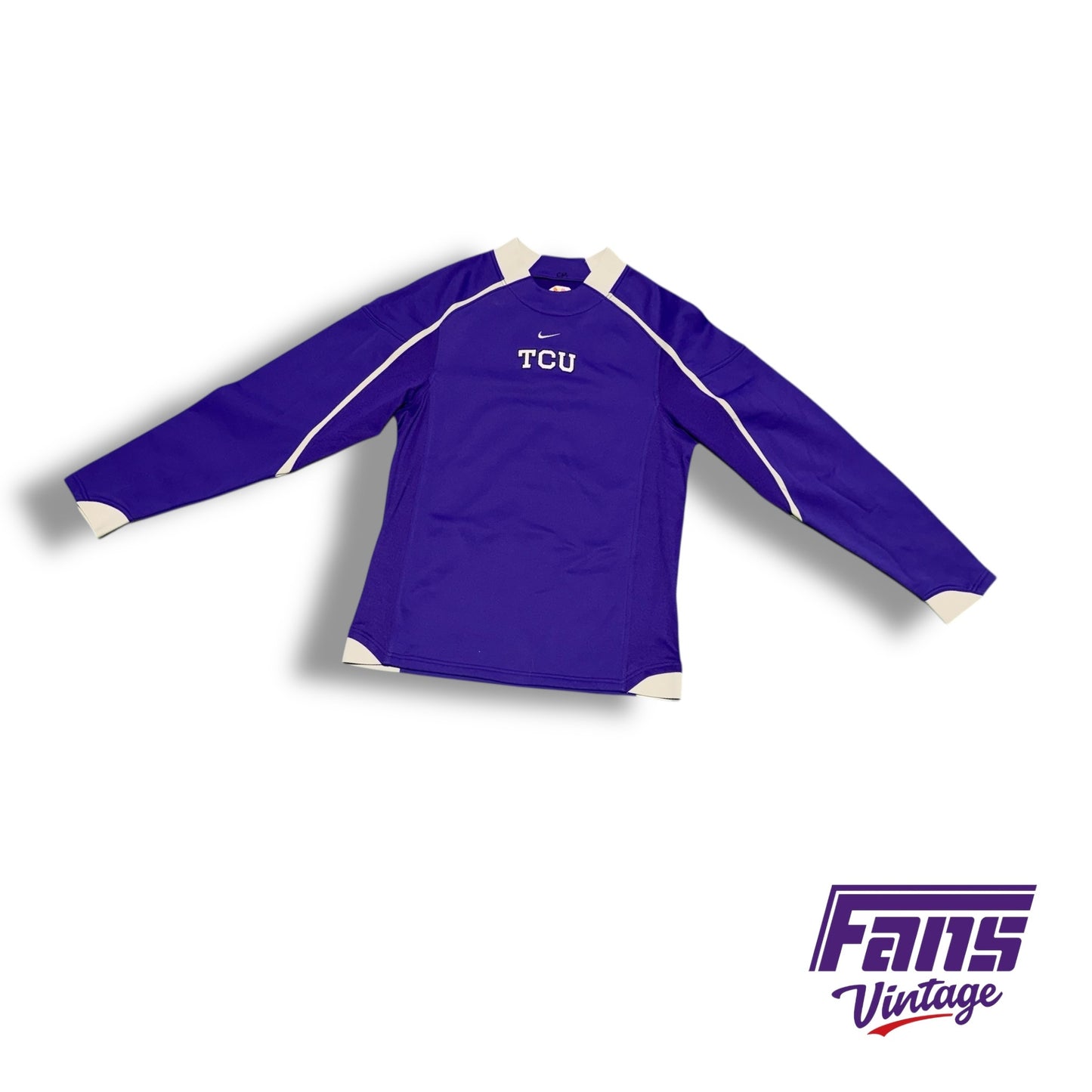 Vintage TCU Y2K Era - Football Team Issued Fiesta Bowl Nike Sweater