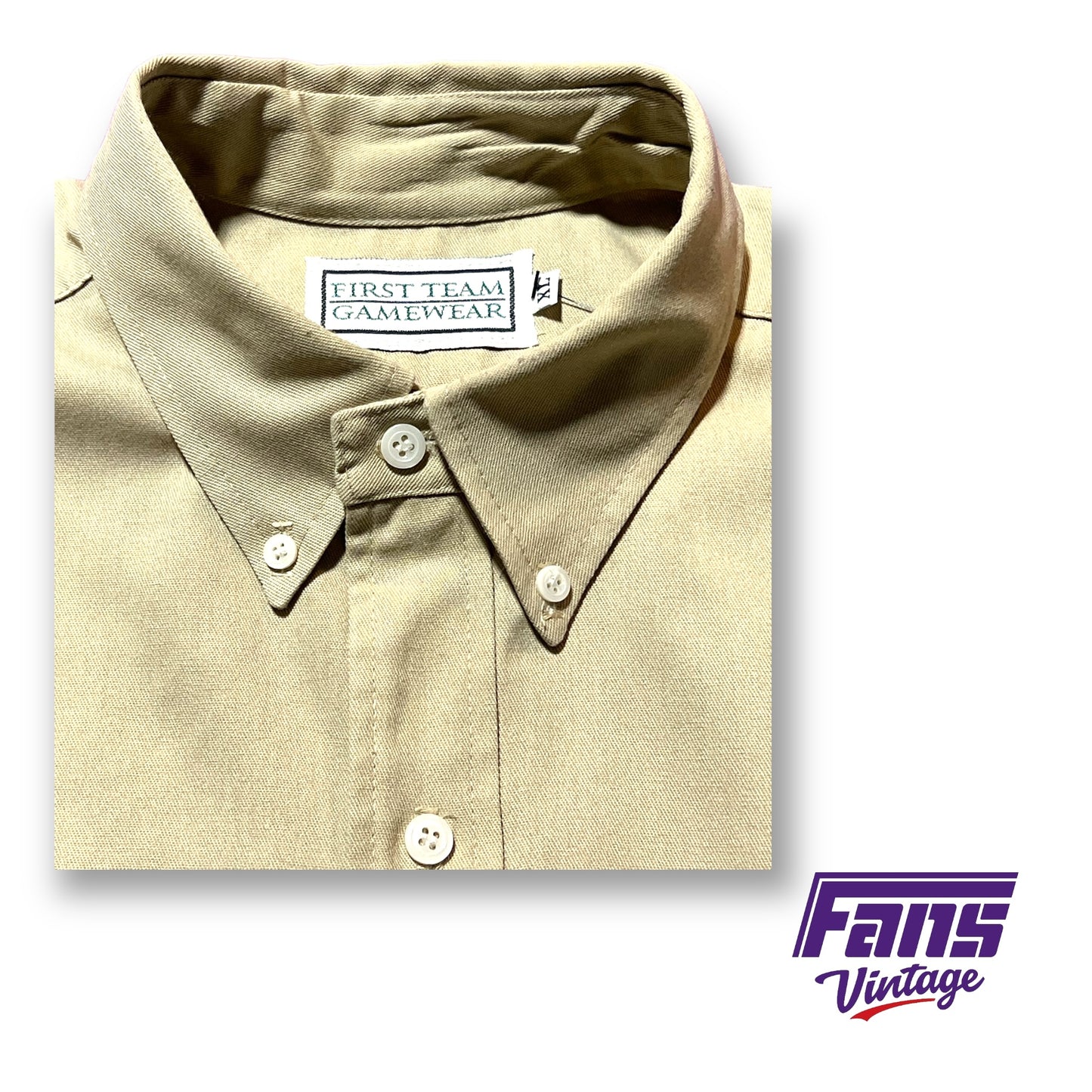 Vintage TCU Button Up Safari / Work Shirt