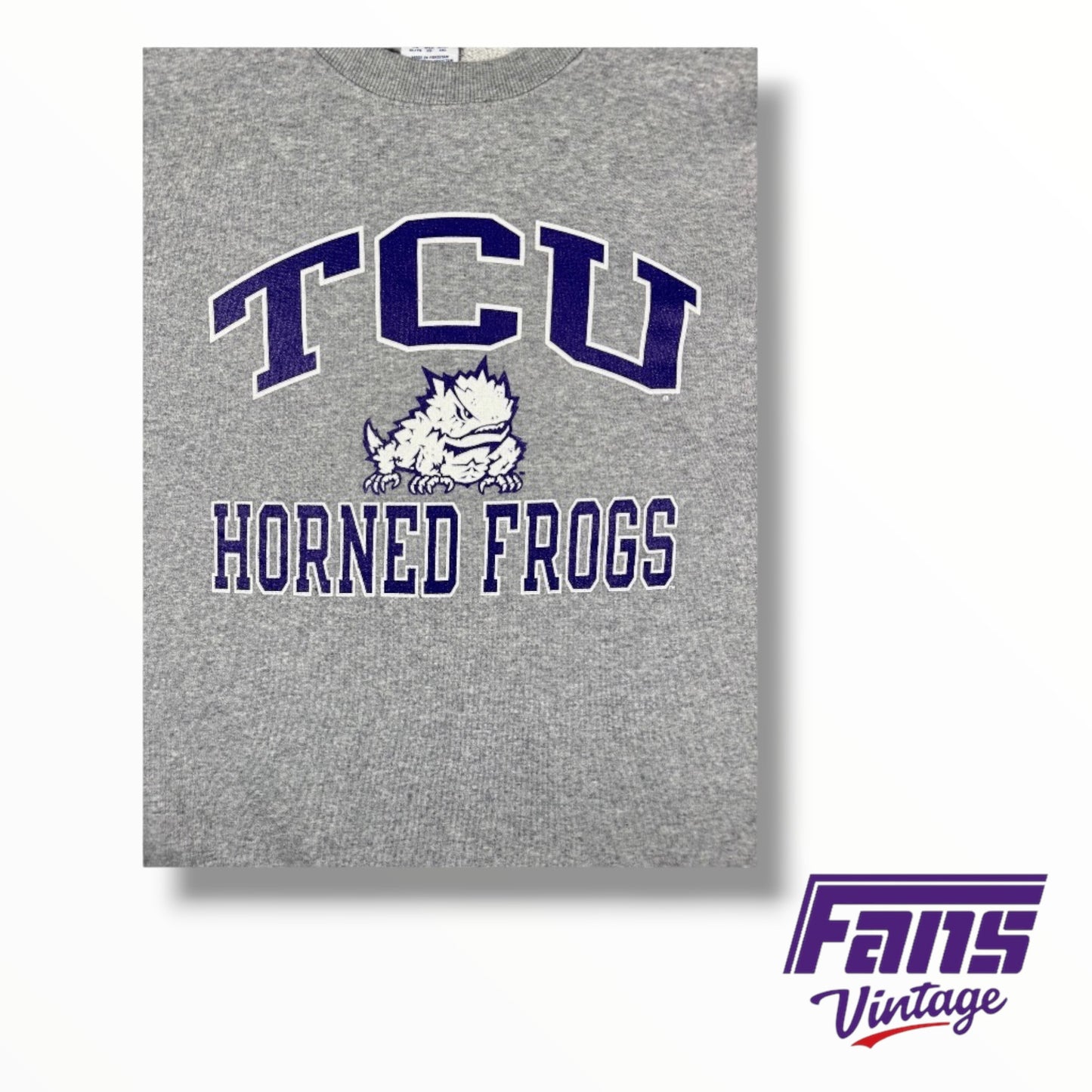 Vintage Throwback TCU Horned Frogs Champion Crewneck Sweater