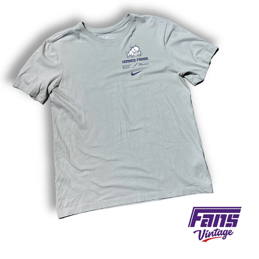 Ultra Soft TCU Team Issue Nike Tee with great graphics!