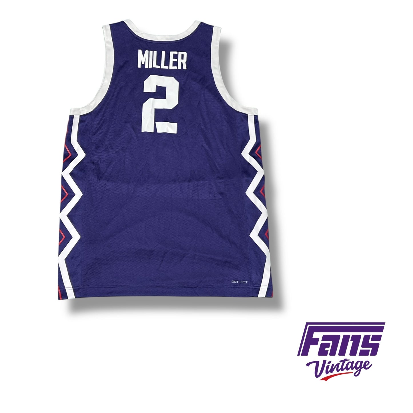 TCU Nike Emmanuel Miller #2 men’s basketball jersey